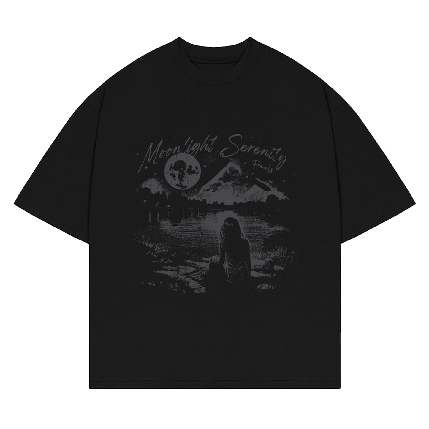 T-shirt Freals "Moonlight Serenity Dark"